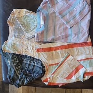 Set of 4 Mens' Pacsun short-sleeved t-shirts size medium